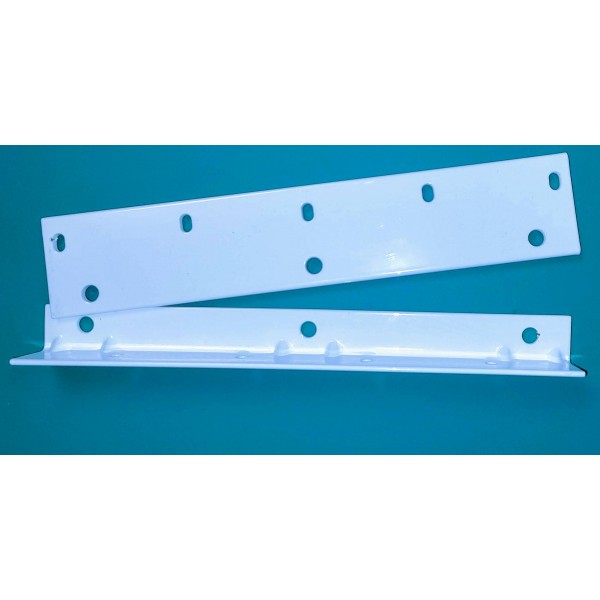 2-pc 13" Standard Narrow Bracket - White