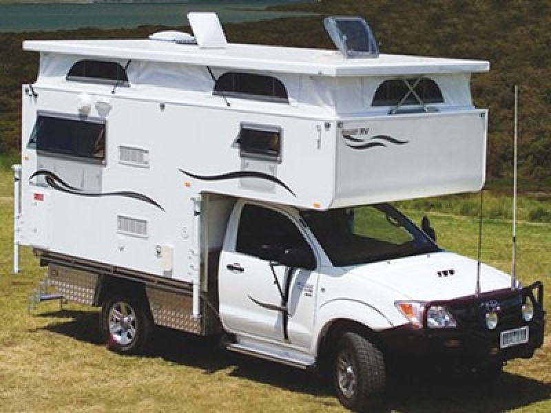 Rieco-Titan Camper Jacks on campers in Australia