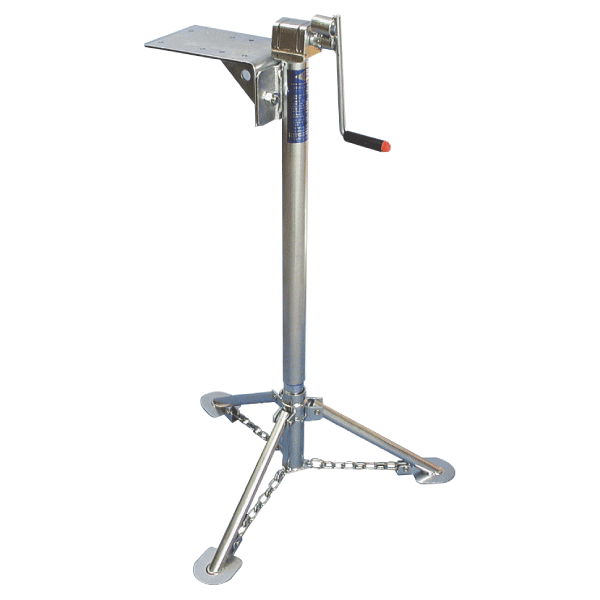 Heavy Duty Tripod Jack with Extended #1 Bracket - Single Jack-Zinc