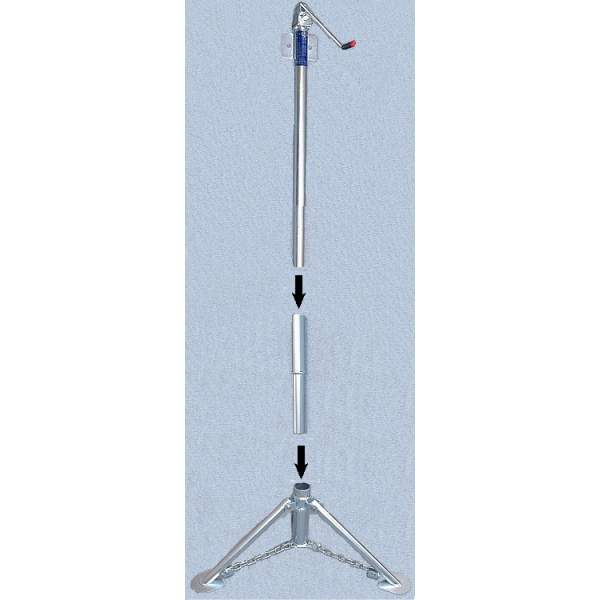 Tripod Lift Extension for use with Heavy-Duty Tripod Jacks, Single