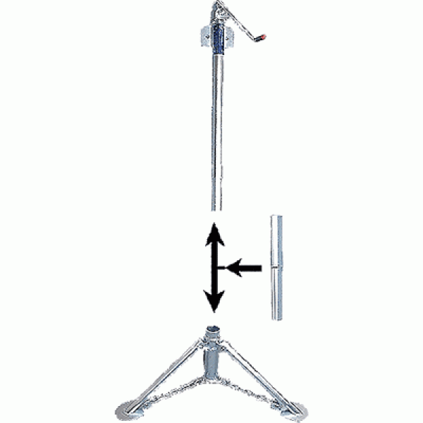 Tripod Lift Extension for use with Heavy-Duty Tripod Jacks, Set/4